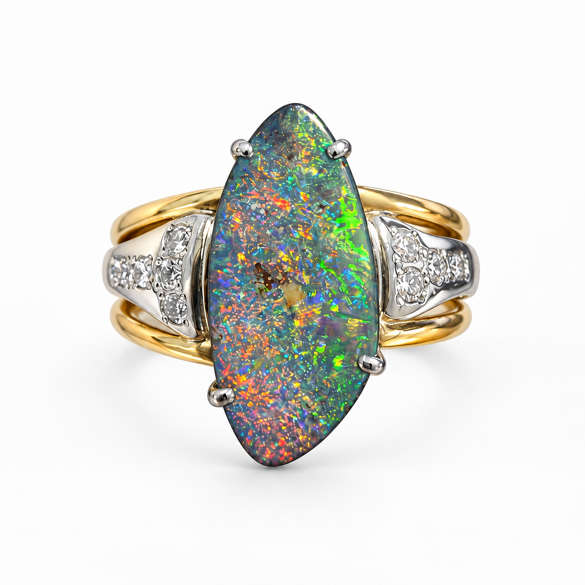 Boulder Opal Ring 241782