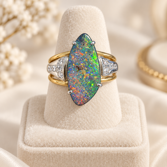 Boulder Opal Ring 241782