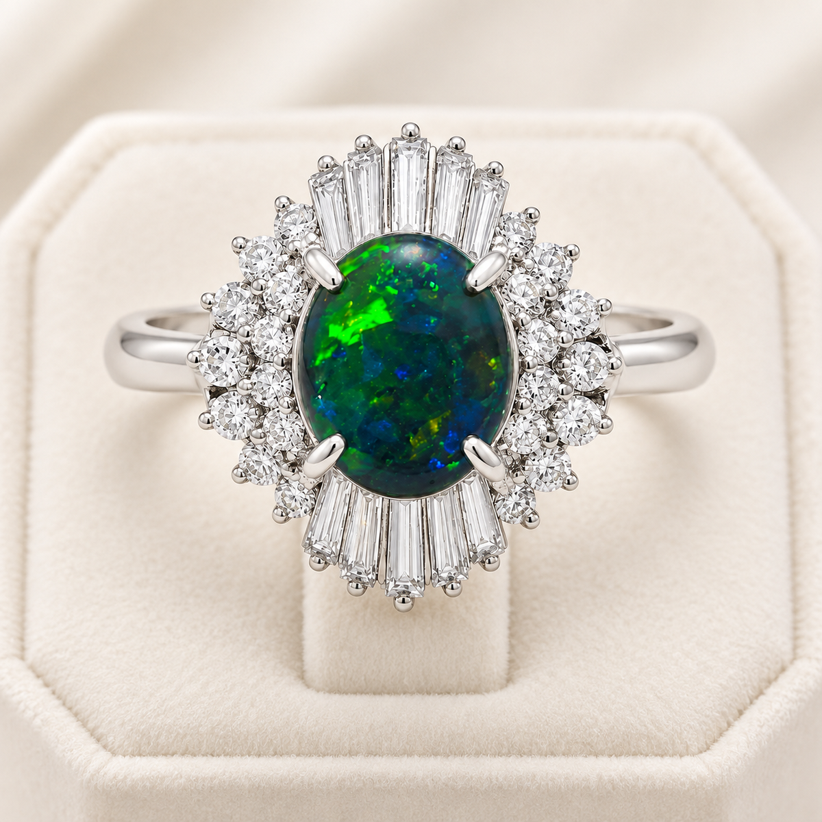 Black Opal Ring 241986