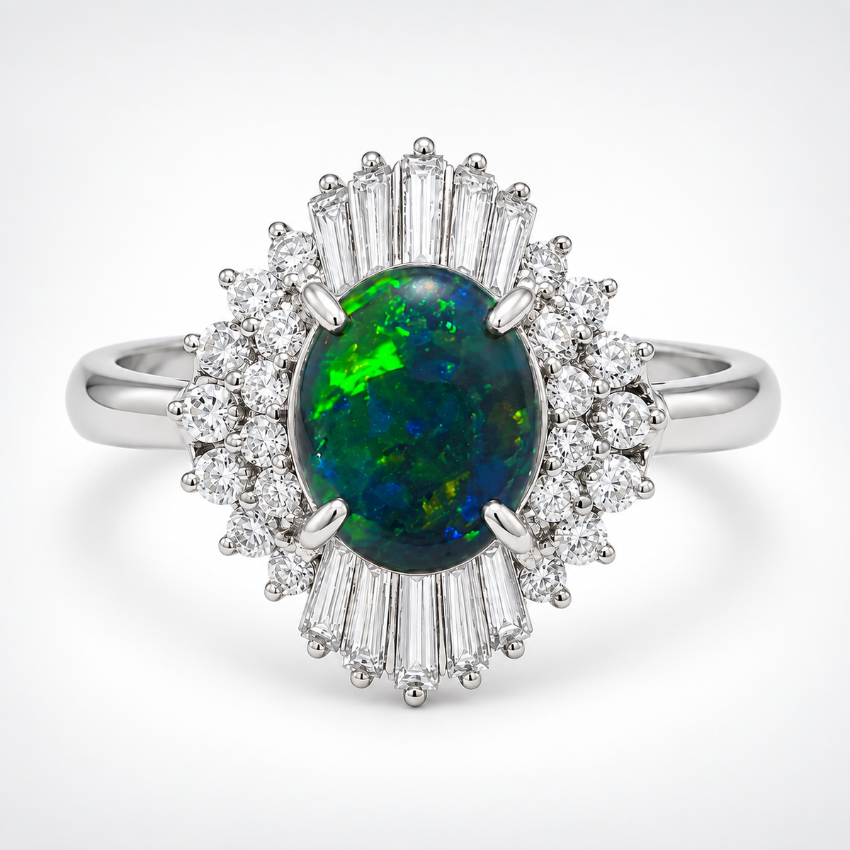 Black Opal Ring 241986