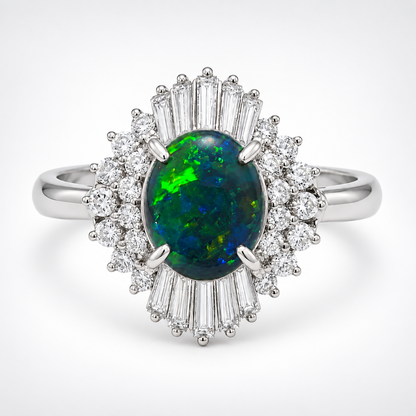 Black Opal Ring 241986