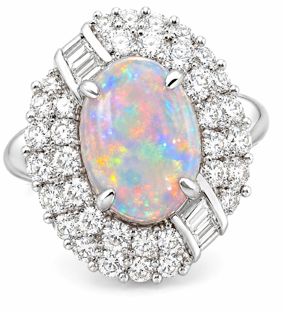Black Opal Ring 242012