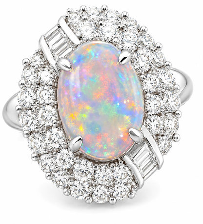 Black Opal Ring 242012