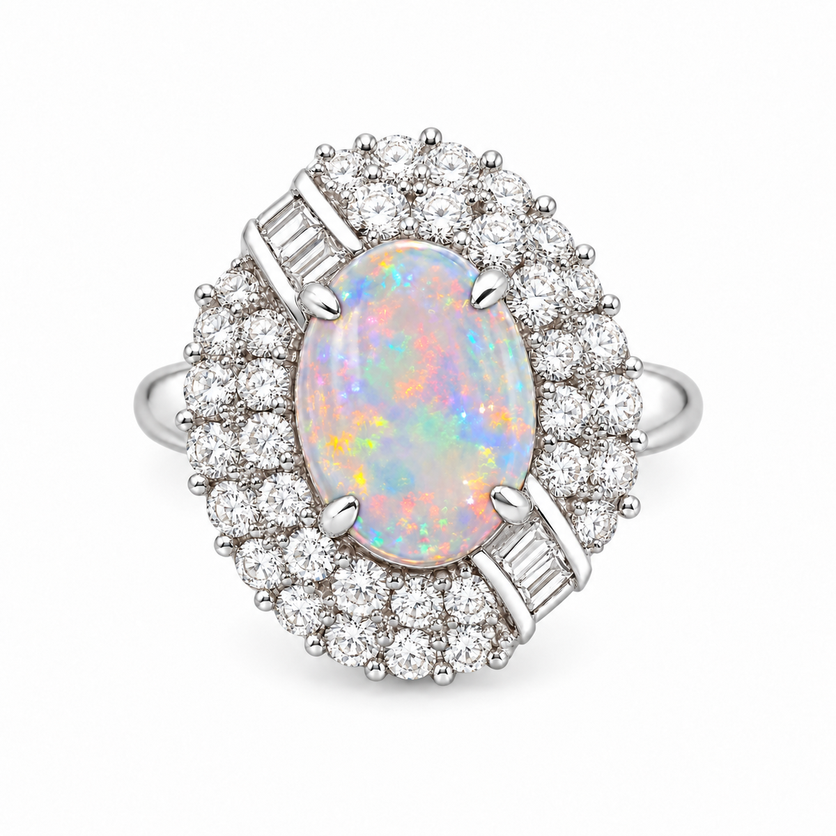 Black Opal Ring 242012