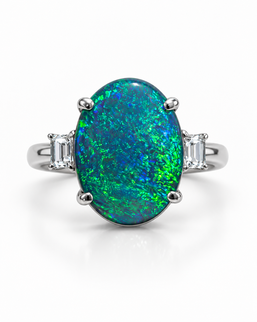 Black Opal Ring 242020