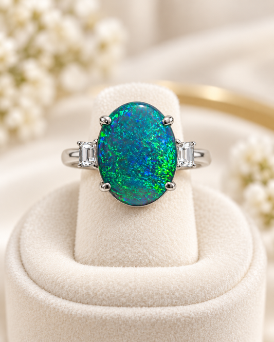 Black Opal Ring 242020