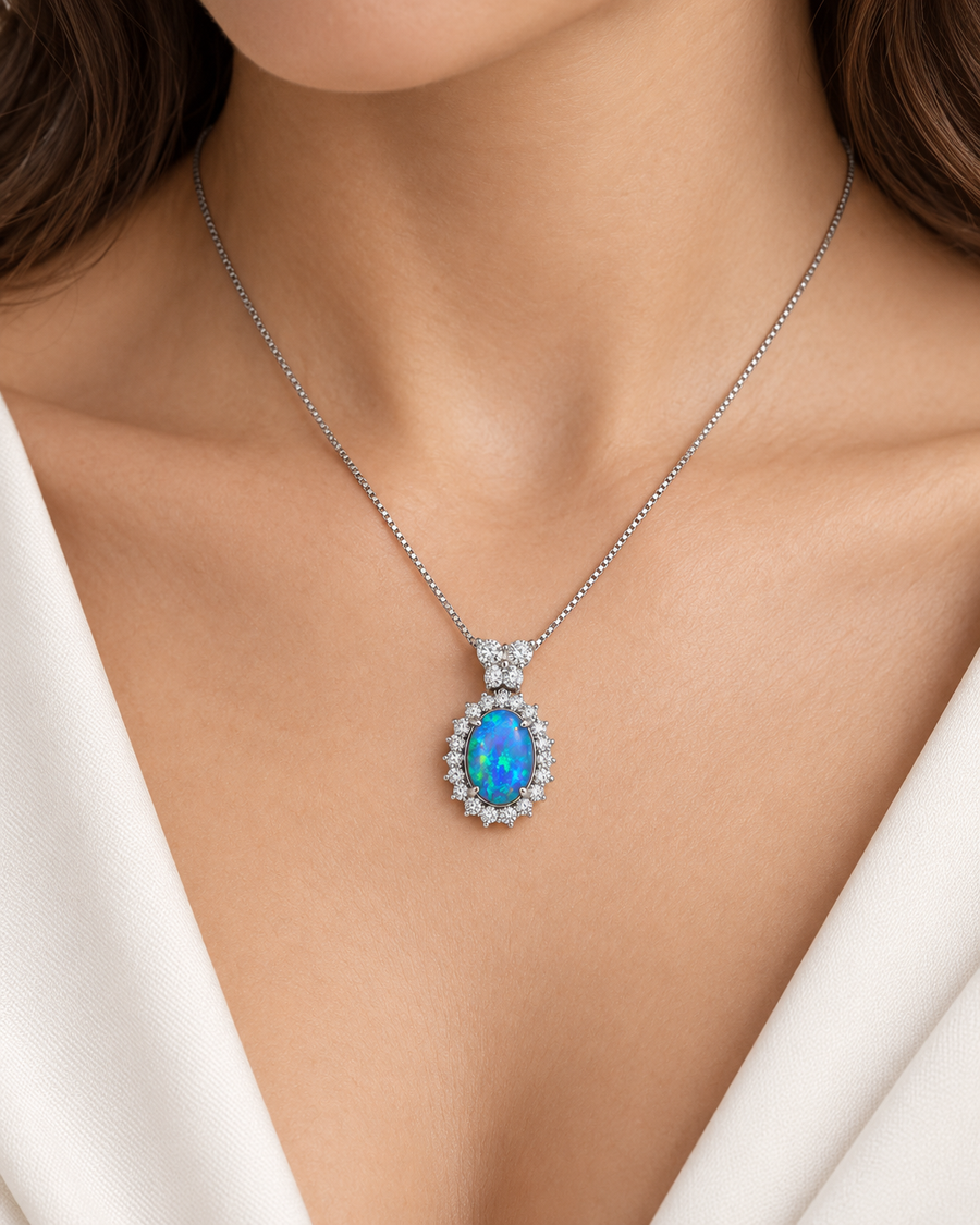 Black Opal Pendant 242037