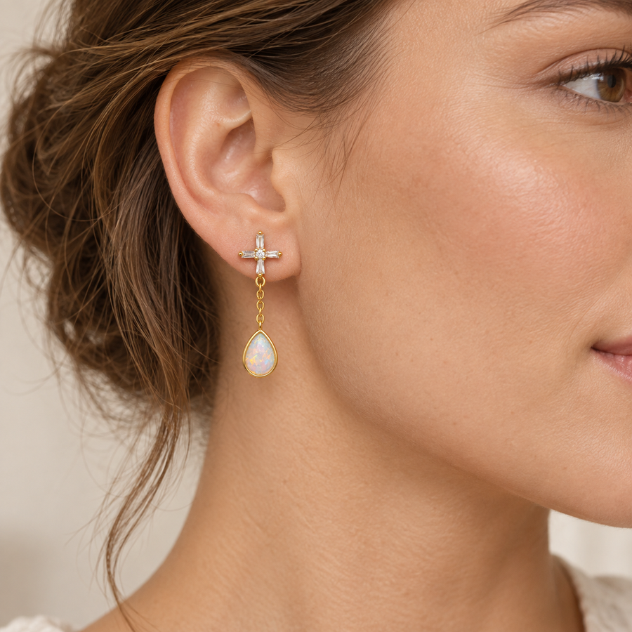 Crystal Opal Earrings 250047