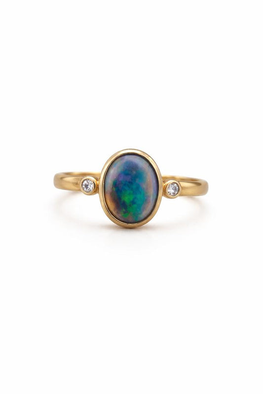 Black Opal Ring 250372