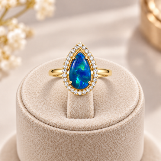 Black Opal Ring 256097