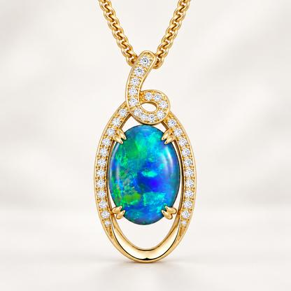 Black Opal Pendant 256099