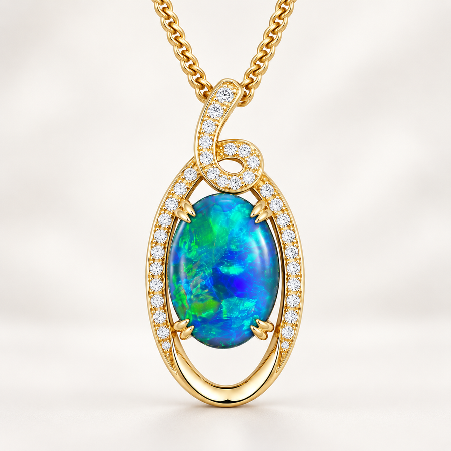 Black Opal Pendant 256099