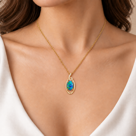 Black Opal Pendant 256099