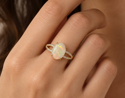 Crystal Opal Ring 256110