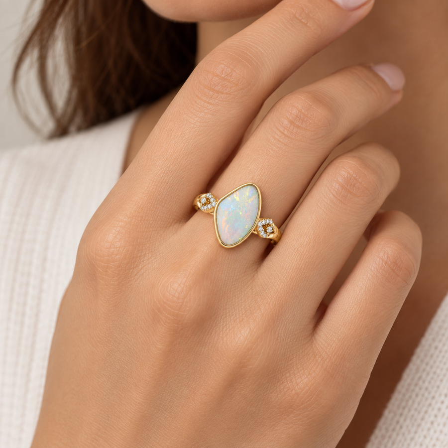 Crystal Opal Ring 256111