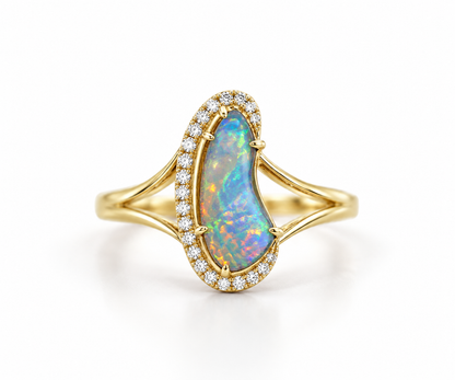 Black Opal Ring 256118