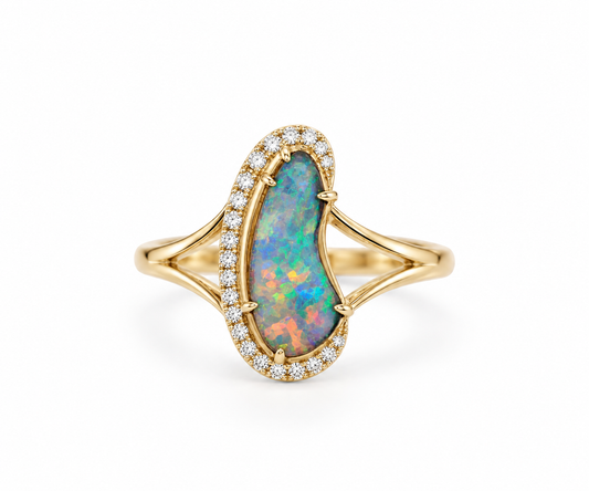 Black Opal Ring 256118