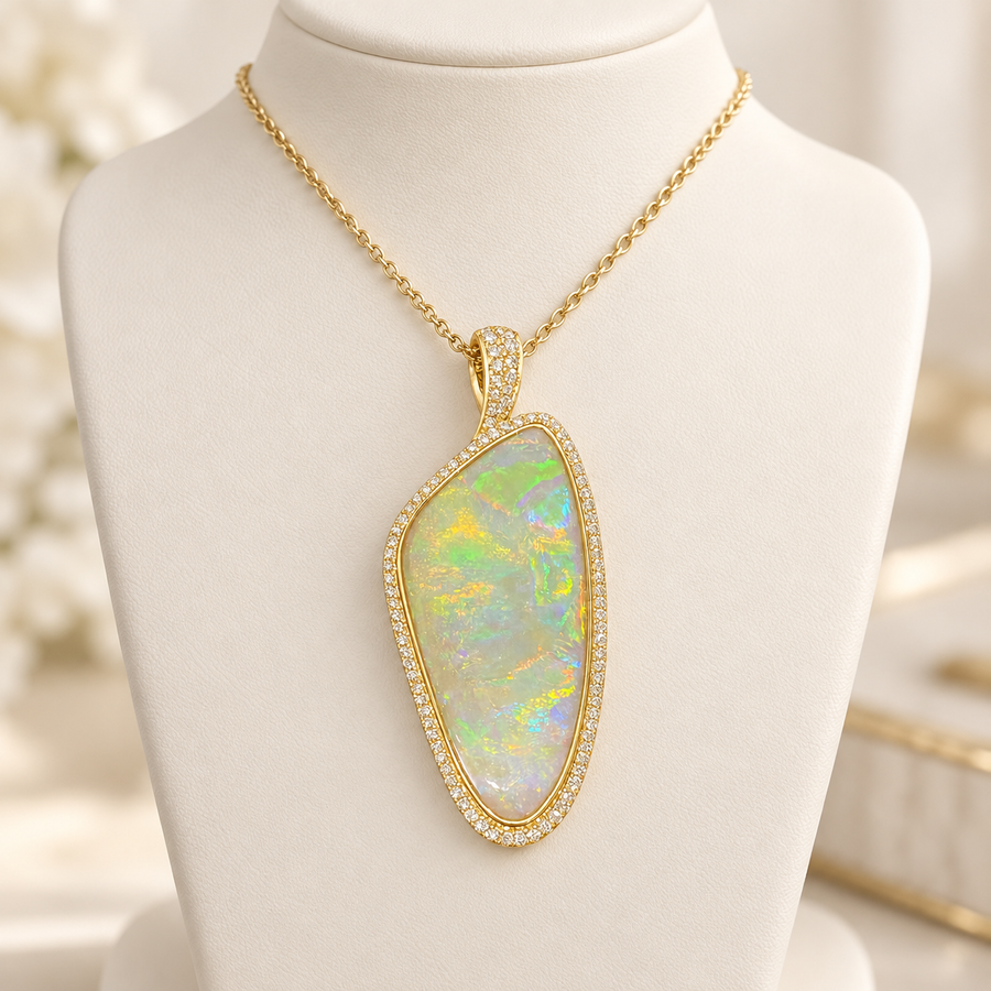 Black Opal Pendant 256153