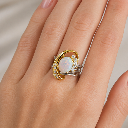 White Opal Ring 265458