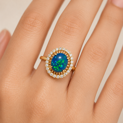 Black Opal Ring  265568