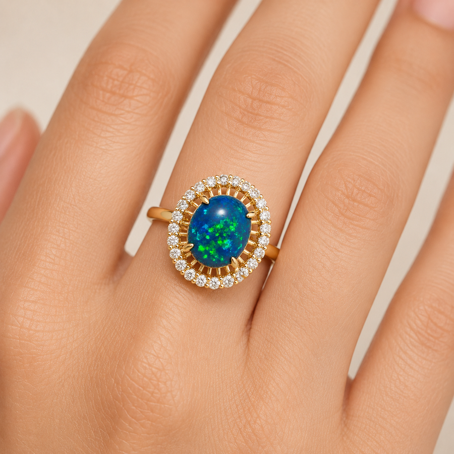 Black Opal Ring  265568