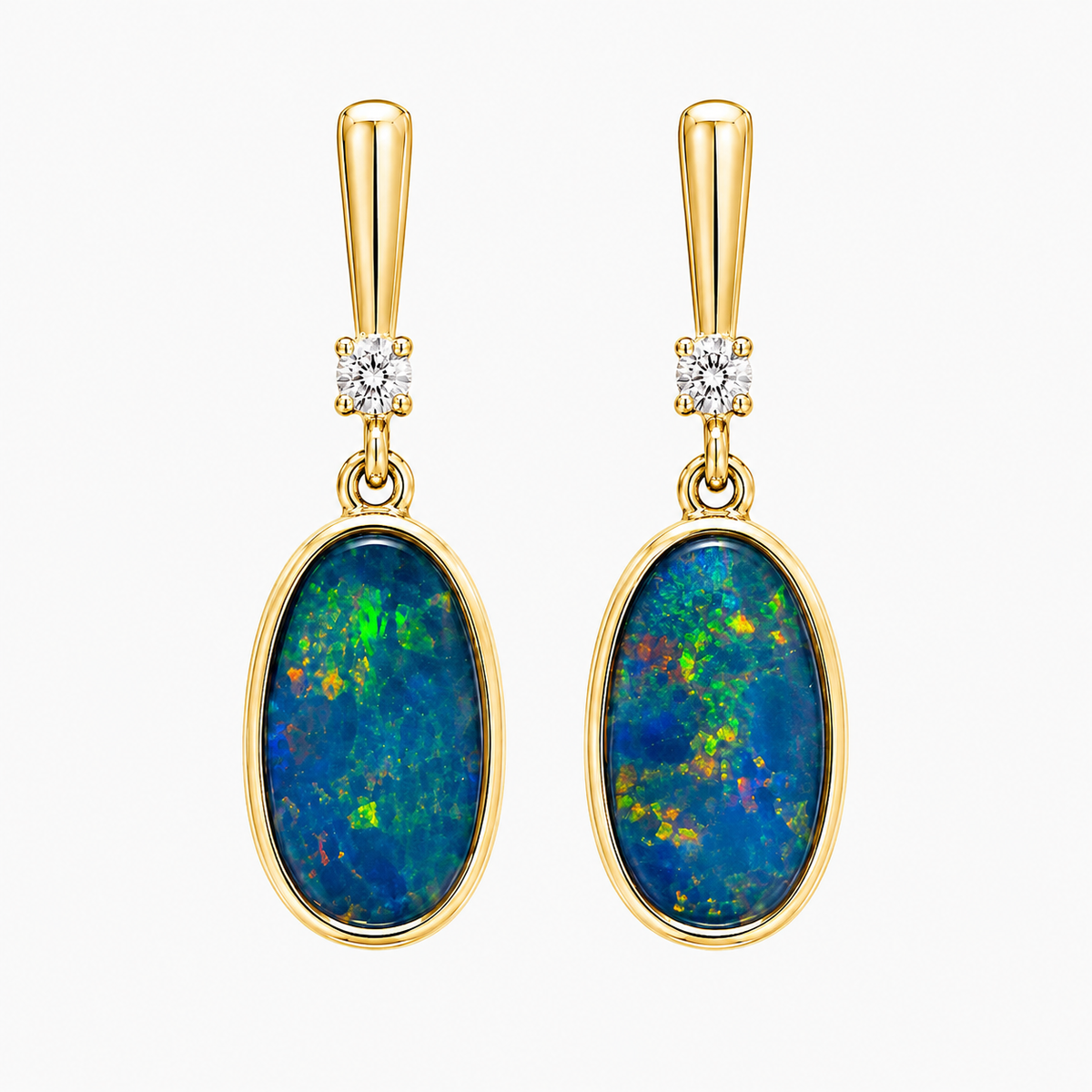 Opal Doublet Earrings 2.47CT 265569