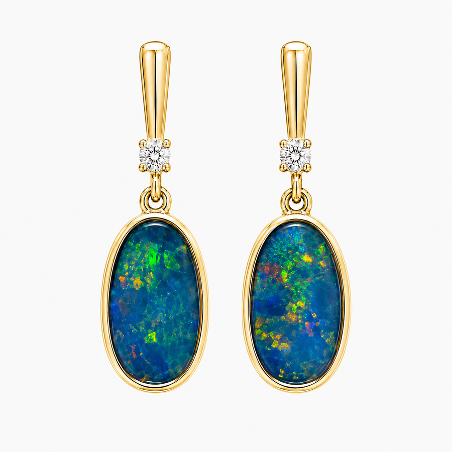 Opal Doublet Earrings 2.47CT 265569