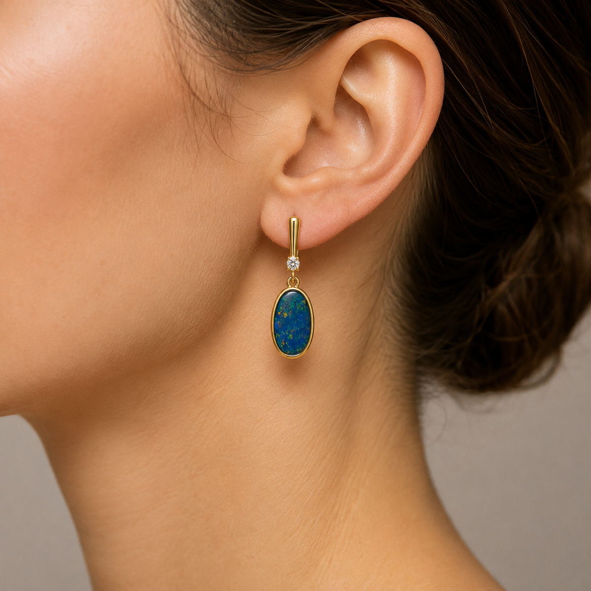 Opal Doublet Earrings 2.47CT 265569