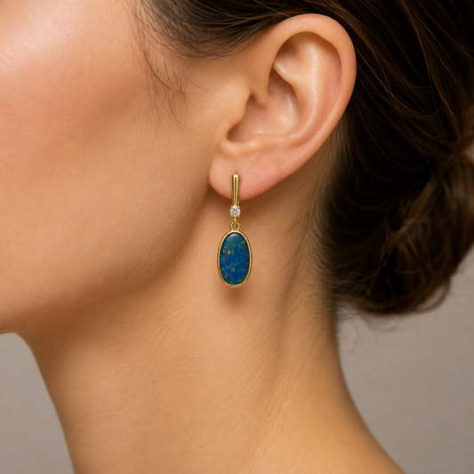 Opal Doublet Earrings 2.47CT 265569
