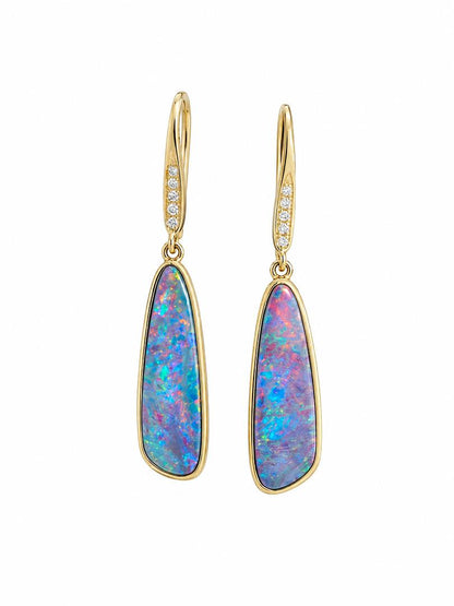 Doublet Opal Earrings 266945