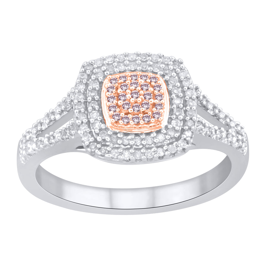 White Gold Argyle Pink Diamond Ring - "Blushington"