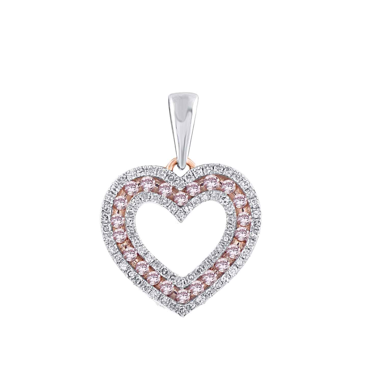 White Gold Argyle Pink Diamond Pendant - 463683-A-Z-FNP