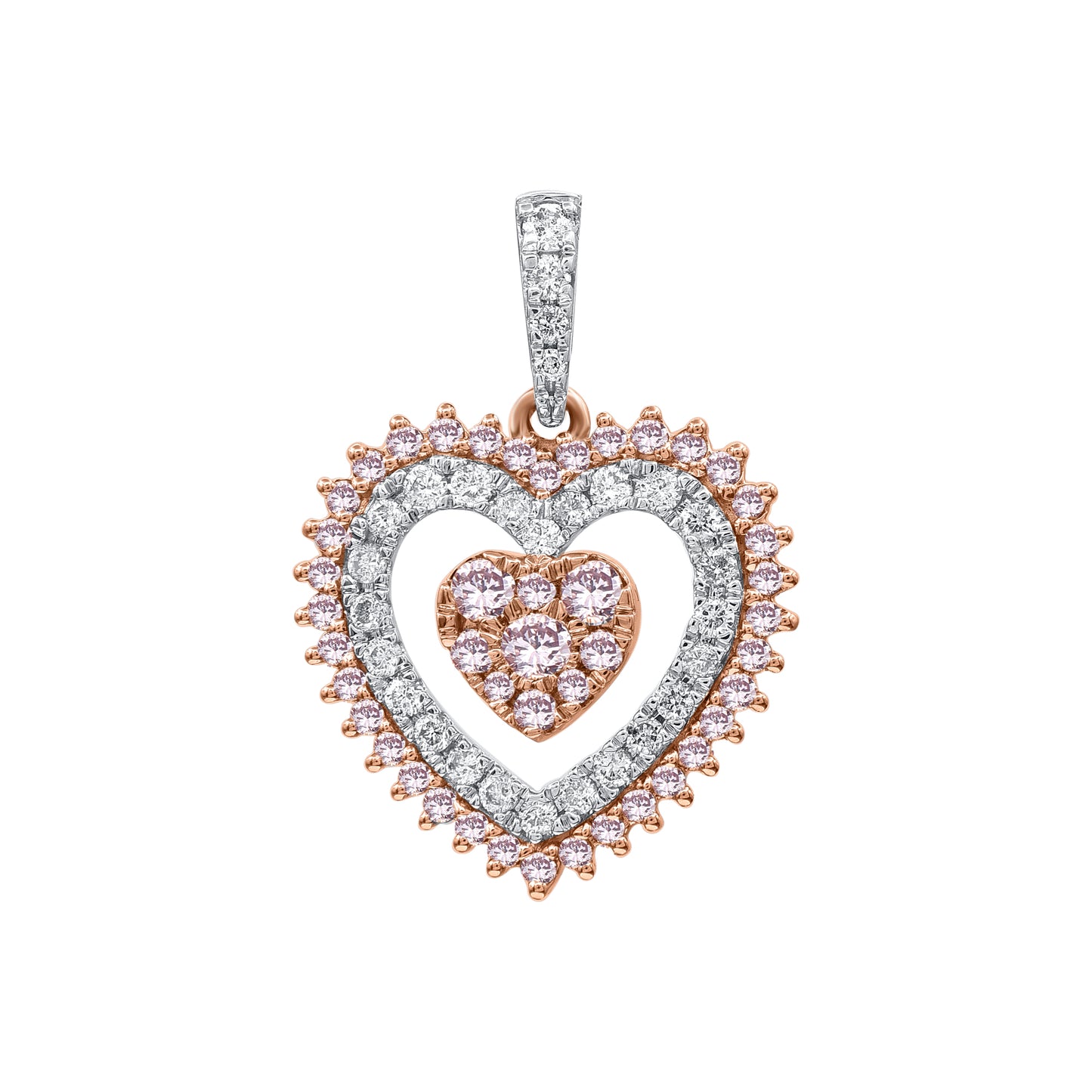 Rose Gold Argyle Pink Diamond Pendant - "Lustrare"