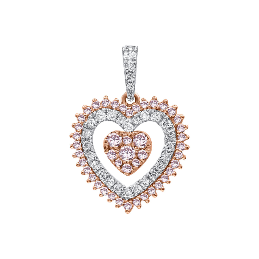 Rose Gold Argyle Pink Diamond Pendant - "Lustrare"