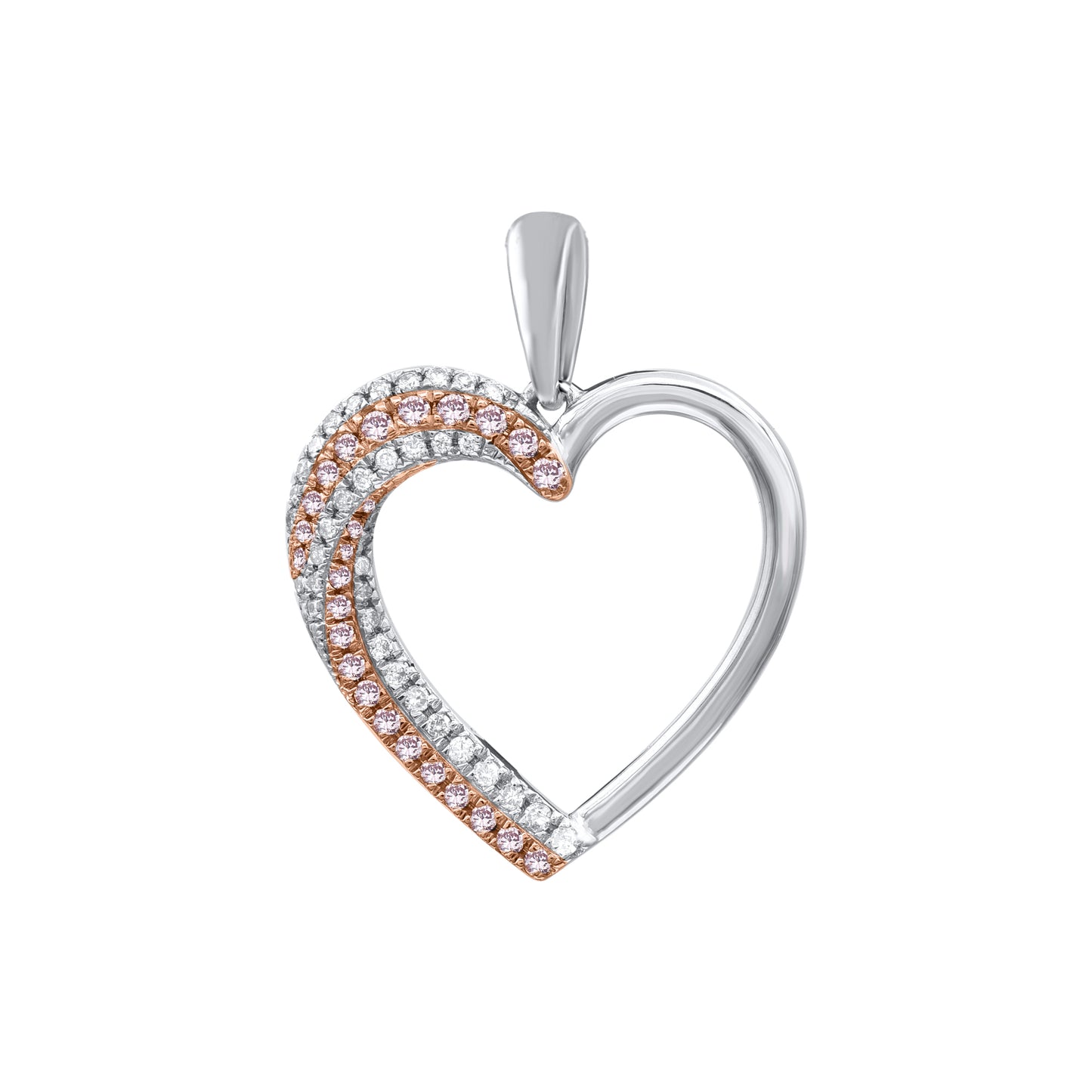 White Gold Argyle Pink Diamond Pendant -463913-FNP