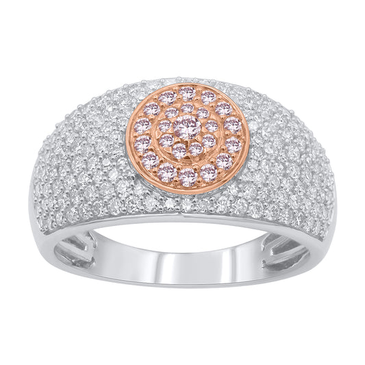 White Gold Argyle Pink Diamond Ring - "Eleganzia"