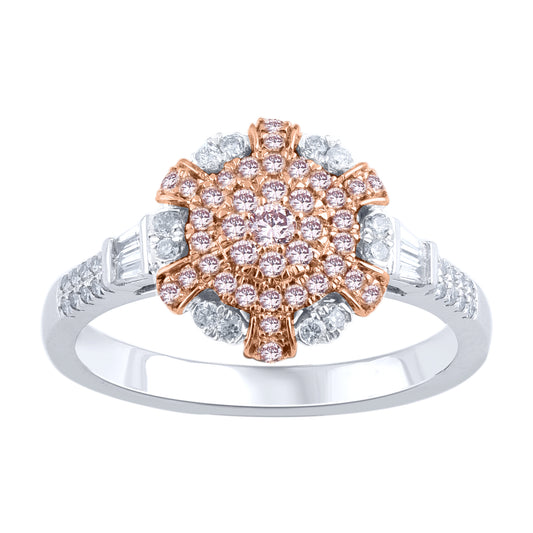 White Gold Argyle Pink Diamond Ring - "Ambrosia"