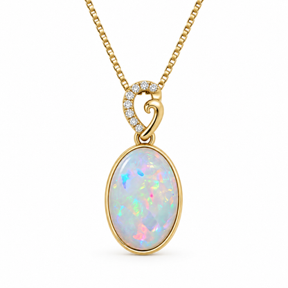 White Opal Pendant 241018